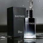 Perfume Sauvage Dior masculino aromático fougère notas bergamota cedro ambroxan duración 4-6 horas