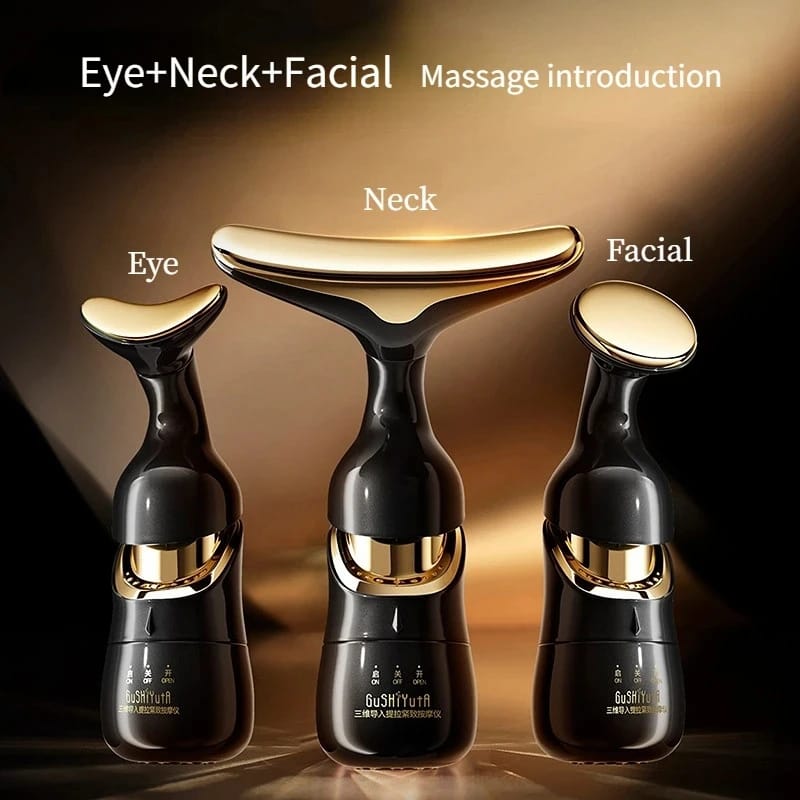 Masajeador facial 3 en 1 cuello - cara - ojos