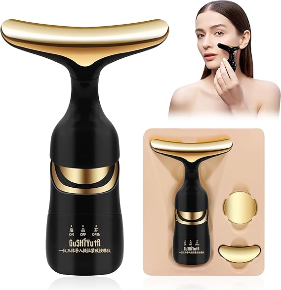 Masajeador facial 3 en 1 cuello - cara - ojos