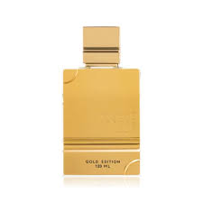 Perfume Al Haramain Gold en caja oriental floral dulce con ámbar y vainilla unisex 
