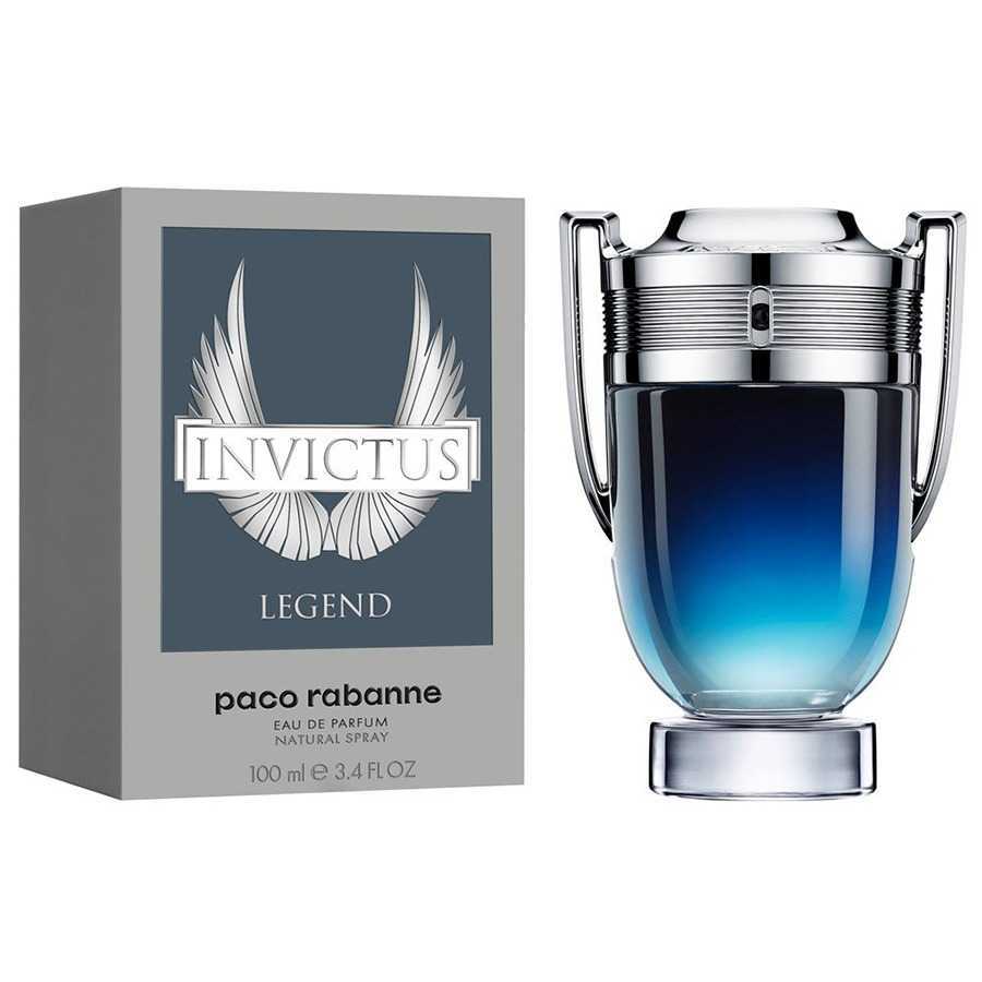 Perfume Invictus Legend Rabanne masculino aromático amaderado marino frasco de lujo 
