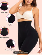 Faja strapless microfibra tipo short moldeadora negro y beige tallas S M L XL