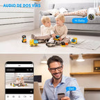 Cámara seguridad WiFi 360° Full HD exterior IP66 Ecuador