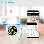 Cámara seguridad WiFi 360° Full HD exterior IP66 Ecuador
