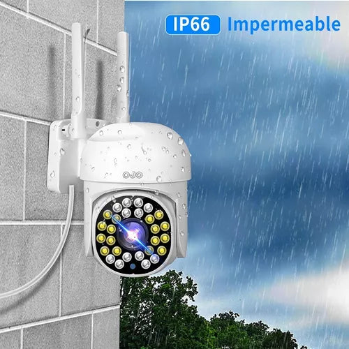 Cámara seguridad WiFi 360° Full HD exterior IP66 Ecuador