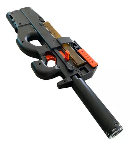Lanzador Hidrogel P90 | Luces LED + Sonido + Mira + 500 Bolitas Incluidas
