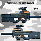 Lanzador Hidrogel P90 | Luces LED + Sonido + Mira + 500 Bolitas Incluidas