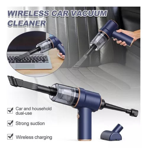 Aspiradora Portátil Auto Recargable USB Pack x2 - 6000PA LED