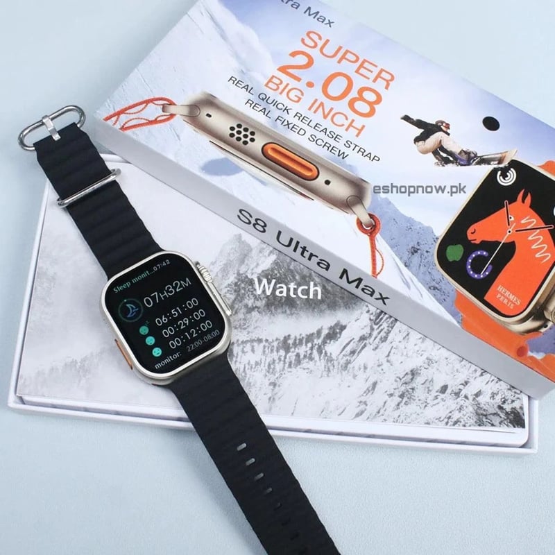 Smartwatch S8 Ultra Max Negro reloj inteligente deportivo Ecuador