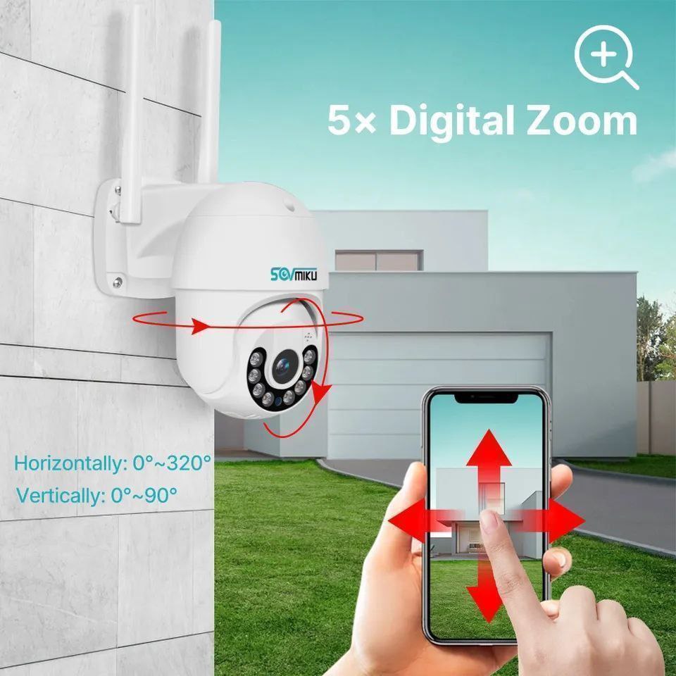 Cámara vigilancia WiFi IP66 exterior seguridad hogar Ecuador