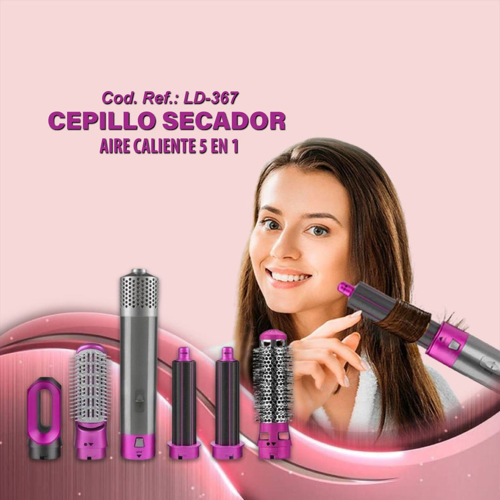 Cepillo Alisador Secador 5en 1