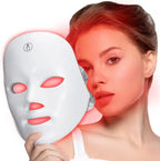 Máscara facial LED 7 colores rejuvenecimiento piel Ecuador