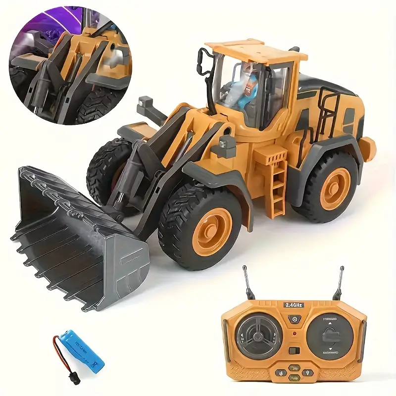 BULLDOZER DE JUGUETE A CONTROL REMOT 9CH