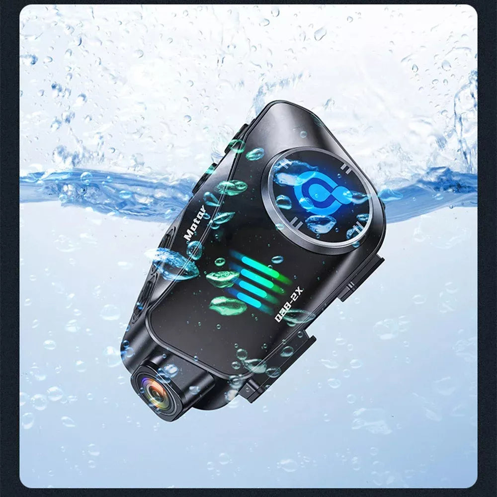 INTERCOMUNICADOR CON CÁMARA PARA MOTO