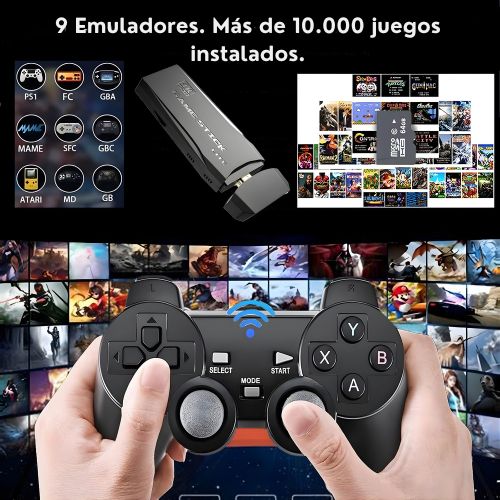 Game Stick Retro 4K Ultra HD Inalámbrico
