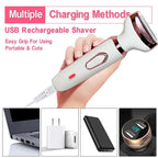 Afeitadora Eléctrica 4 en 1 | Barba, Cabello y Precisión | Cuchillas Acero Inoxidable | USB