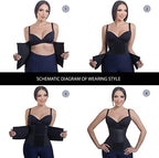 Cinturilla faja reloj de arena alta compresión moldeadora cintura tallas XS S M L XL 2X