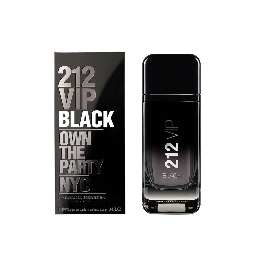 Perfume 212 VIP Black Carolina Herrera masculino fougère absenta vainilla negra almizcle AAA