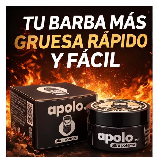 Apolo Ultra Potente 80ml – Bálsamo estimulante para crecimiento y densidad de barba masculina