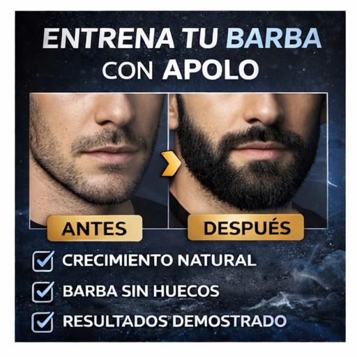 Apolo Ultra Potente 80ml – Bálsamo estimulante para crecimiento y densidad de barba masculina
