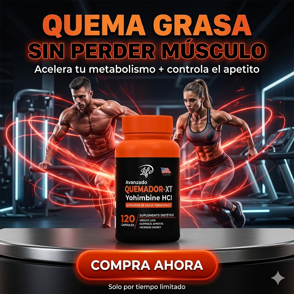 Burn XT Termogénico Quemador de Grasa con Yohimbine HCl – Suplemento para hombres y mujeres