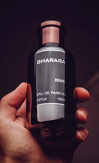 Perfume Bharara King masculino oriental amaderado ámbar sándalo especias lujo 