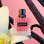 Perfume Valentino Donna Born in Roma femenino floral vainilla jazmín cachemira duración 4-6 horas