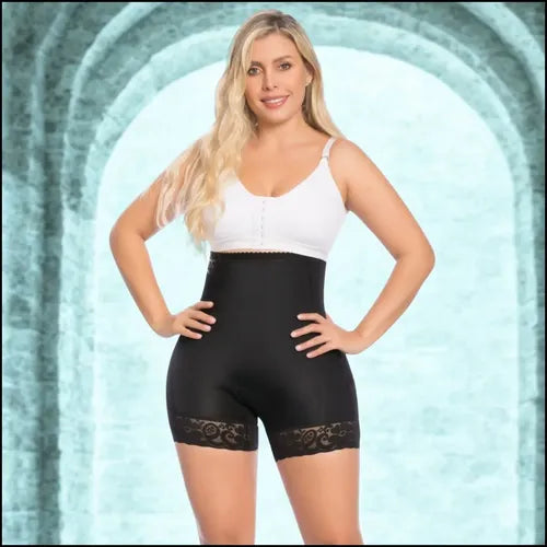 Faja short tiro alto moldeadora control abdomen invisible tallas XS S M L XL XXL