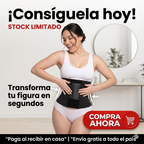 Cinturilla faja reloj de arena alta compresión moldeadora cintura tallas XS S M L XL 2XL
