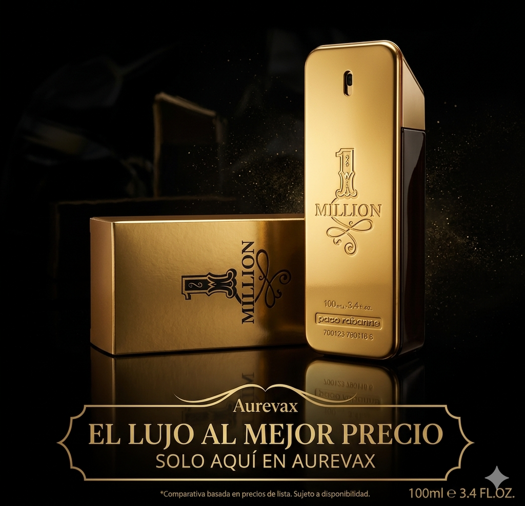 Perfume 1 Million Paco Rabanne masculino 100ml oriental especiado con ámbar y cuero 