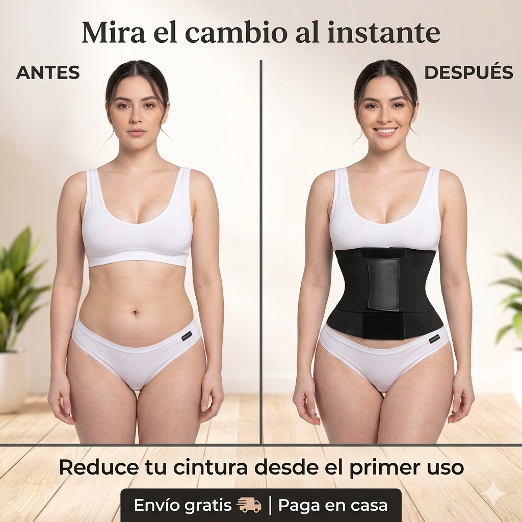 Cinturilla faja reloj de arena alta compresión moldeadora cintura tallas XS S M L XL 2XL