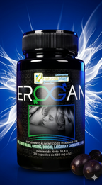 EROGAN 30 Cápsulas – Potenciador natural con maca, ginseng y ginkgo biloba para vitalidad masculina