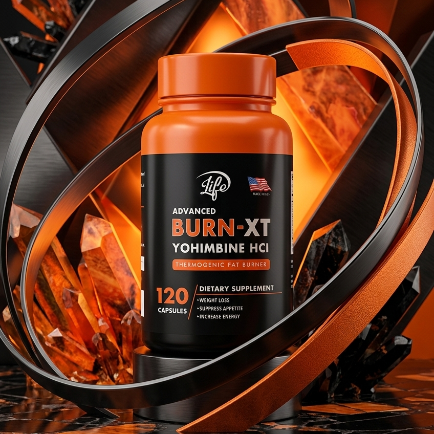 Burn XT Termogénico Quemador de Grasa con Yohimbine HCl – Suplemento para hombres y mujeres