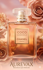 Perfume Coco Mademoiselle femenino oriental floral con notas de ámbar, rosa y jazmín