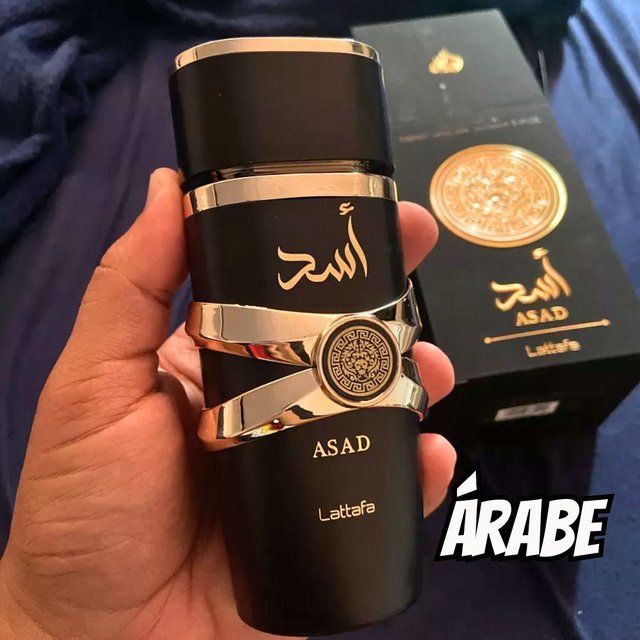 Perfume árabe Asad Lattafa 100ml masculino oriental especiado amaderado larga duración