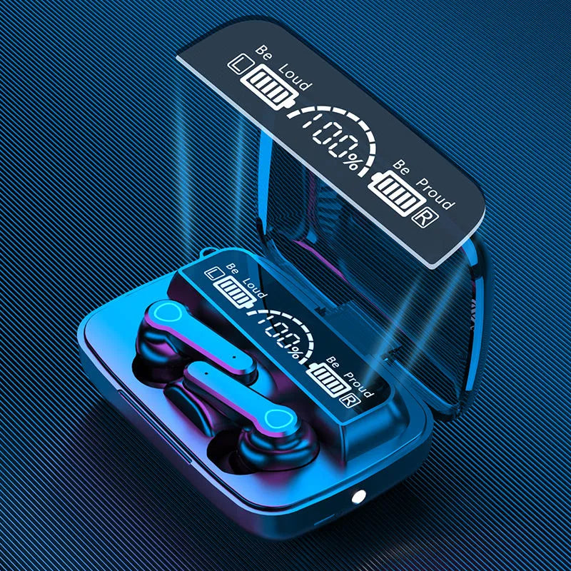 Audífonos M19 Bluetooth con Cancelación de Ruido ANC + Powerbank 2000mAh