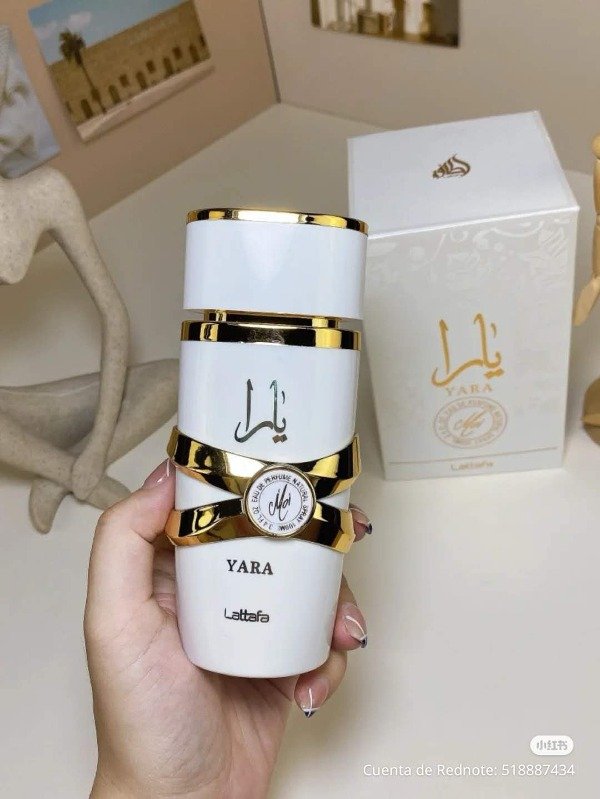 Perfume Asad Yara Blanco 100ml mujer floral dulce amaderado larga duración elegante 