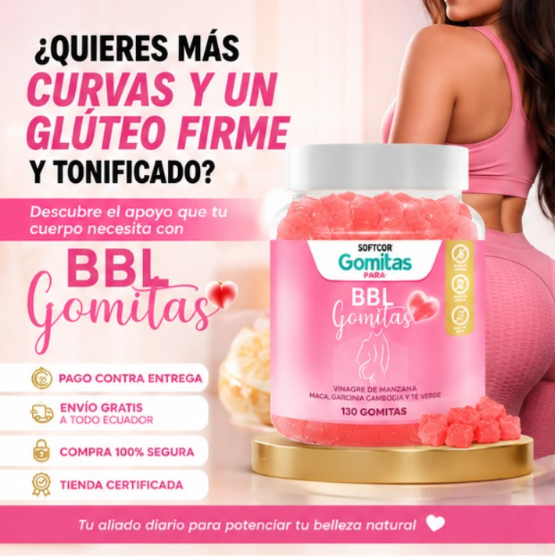 BBL Gomitas, gluteos firmes- aurevax 