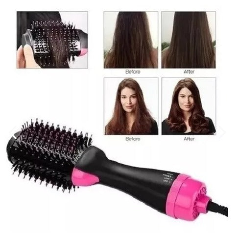Cepillo Secador de Aire Caliente 3 en 1 - Seca, Alisa y Da Volumen