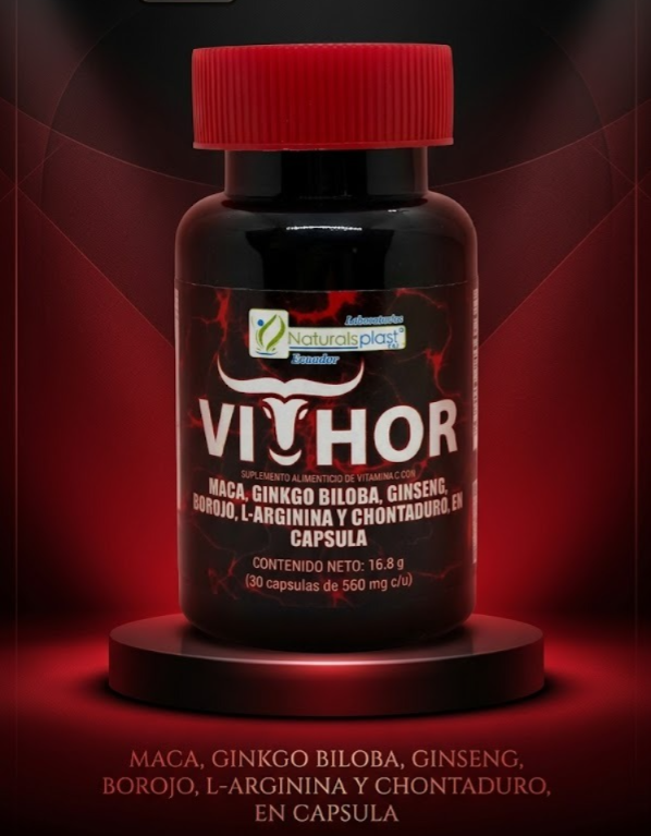 VITHOR 30 Cápsulas – Suplemento de vitalidad y energía masculina para hombres activos