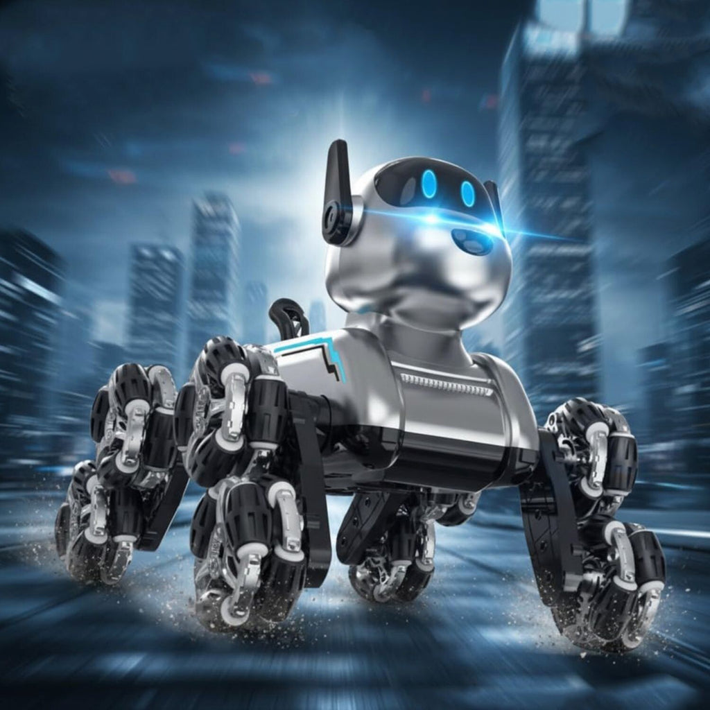 Perro Robot Inteligente con Control Remoto - Mascota Robótica con IA