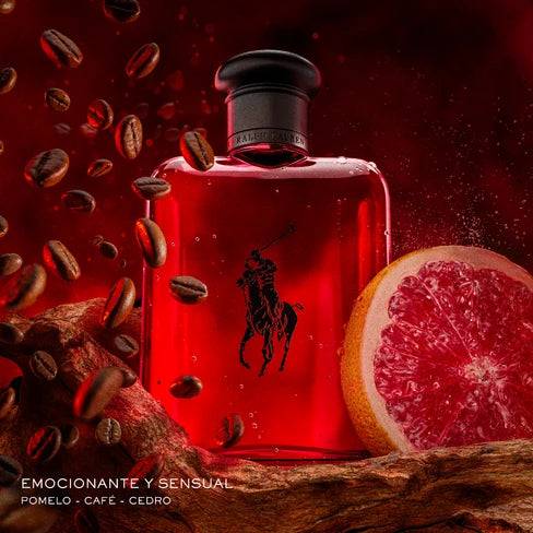 Perfume Polo Red Ralph Lauren masculino amaderado especiado arándano ámbar café AAA